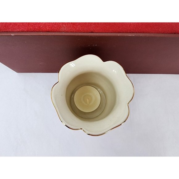 Lenox Winter Greetings Votive Candle Holders Set of 3 Holly Candy Cane - Picture 7 of 11